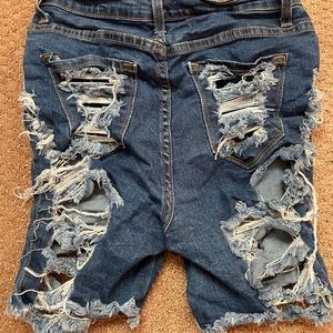 distressed shorts